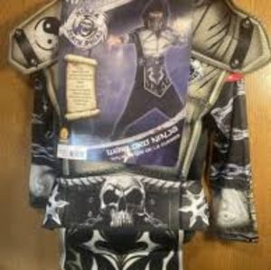 Ninja Warlord Death Squad Boys Costume Play Size Small 4-6 3pc Set